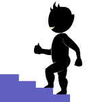 upstairs